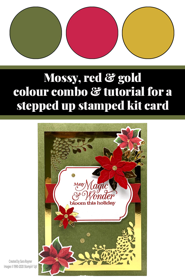 Joy of Sharing kit stepped up stamped card tutorial