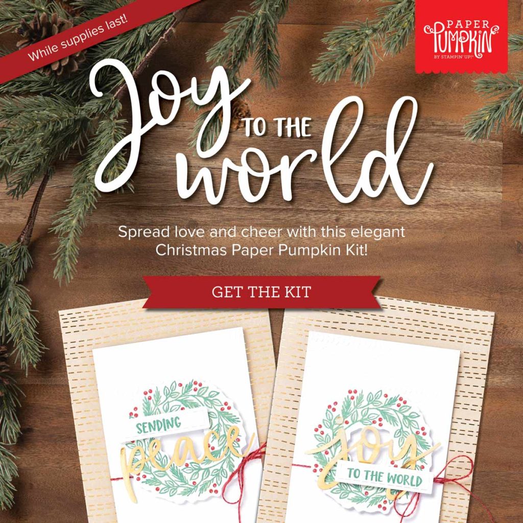 November Offers and News - Joy to the World Paper Pumpkin kit