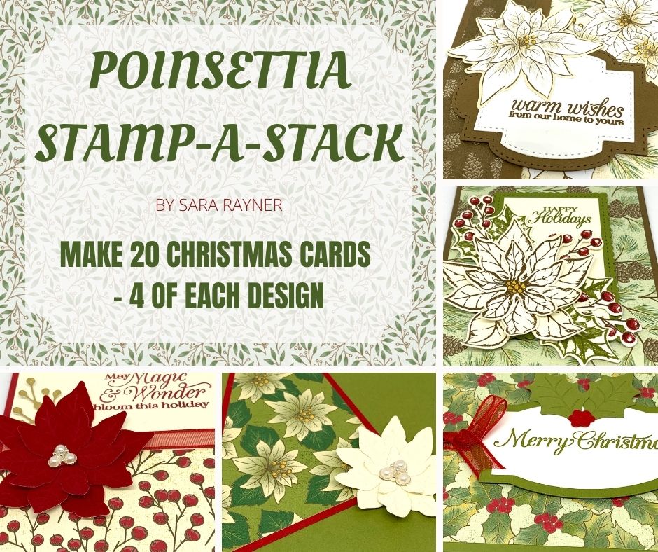 Poinsettia stamp-a-stack