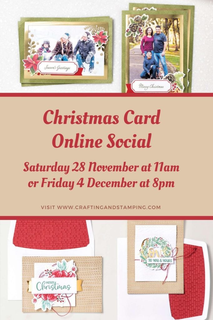 Christmas card online social events