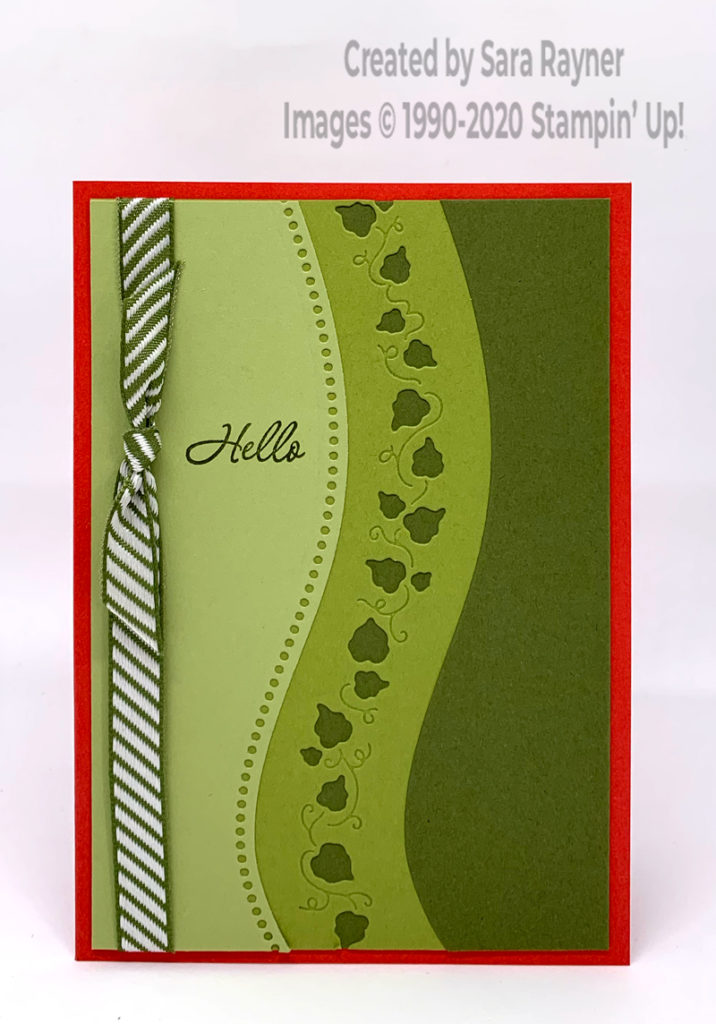 Curvy leaf card