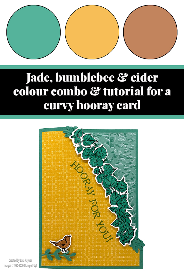 Curvy hooray card tutorial