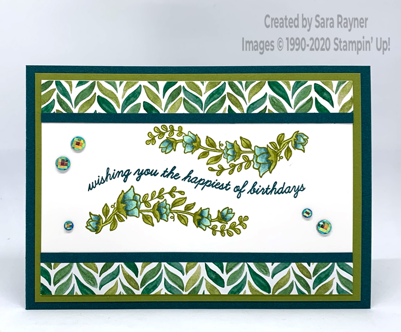 Curvy stamped card