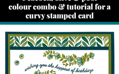 Tutorial for curvy stamped card