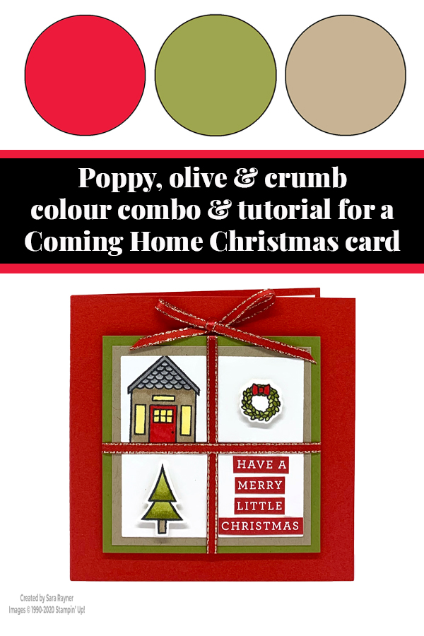 Coming Home Christmas card tutorial
