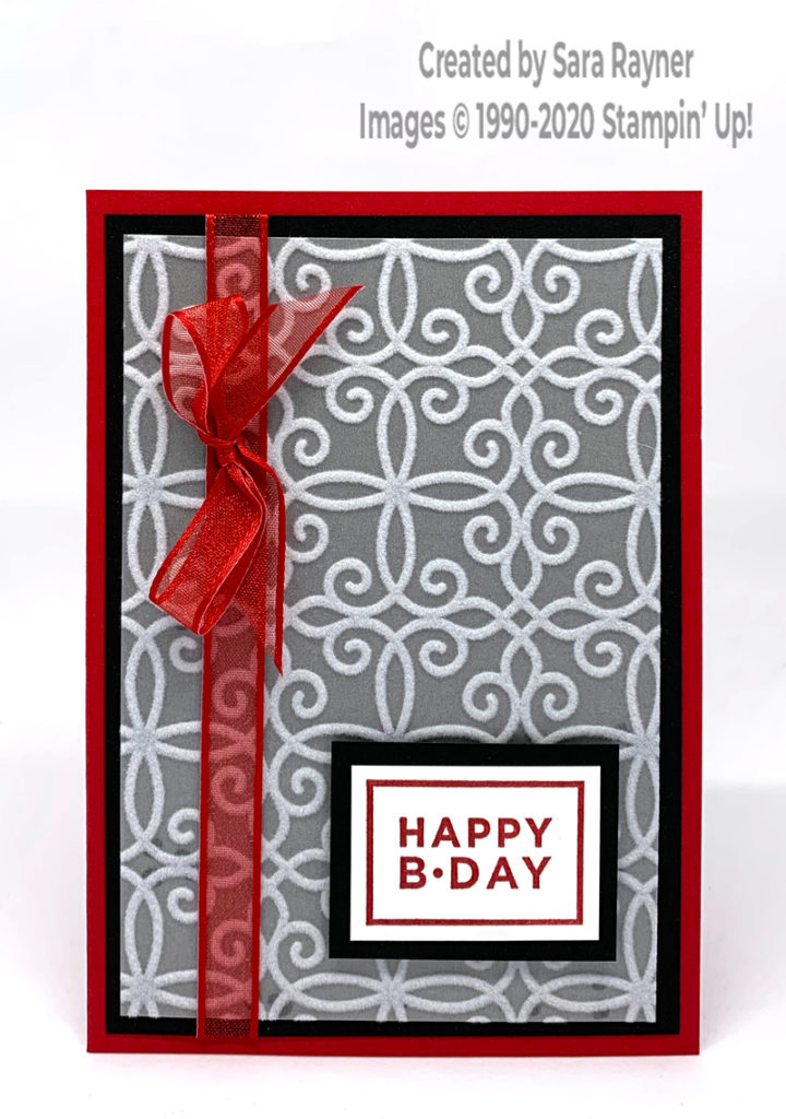 Tutorial for plush birthday card - Sara's crafting and stamping studio