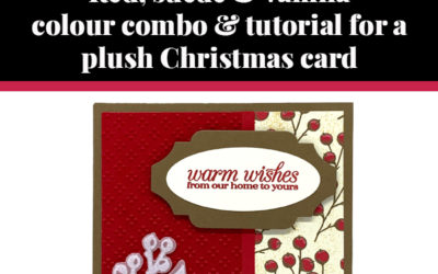 Tutorial for plush Christmas card