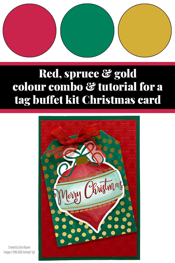 Tag Buffet Christmas card tutorial