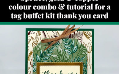 Tutorial for Tag Buffet thank you card