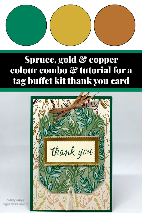 Tag Buffet kit thank you card tutorial