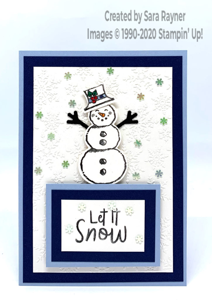 Winter Snowman Christmas card