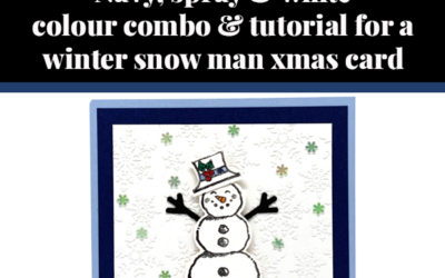 Tutorial for Winter Snowman card