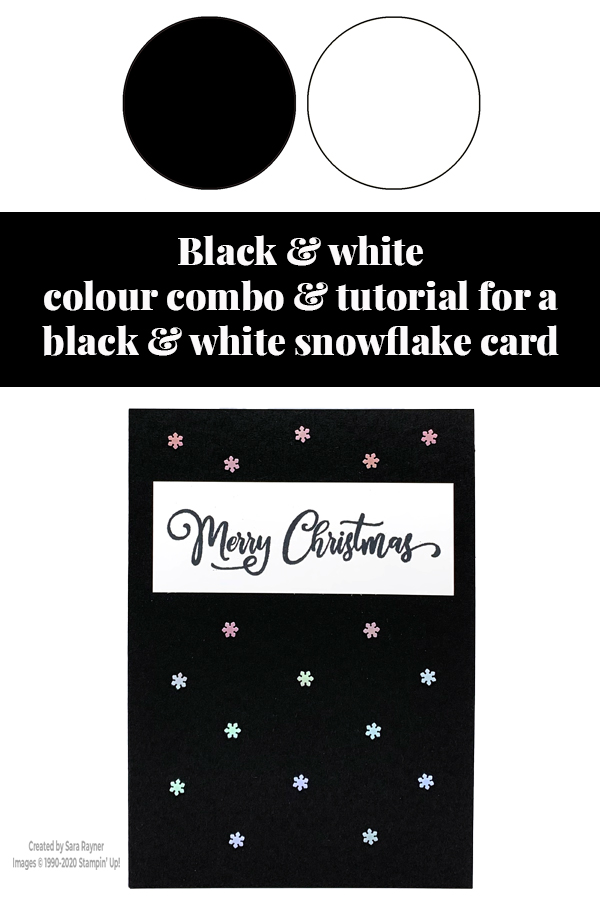Black & white snowflake card tutorial