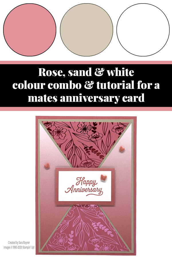 Tutorial for many mates anniversary card