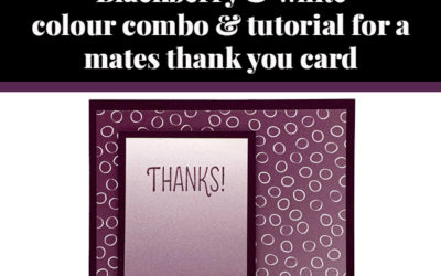 Tutorial for mates thank you card