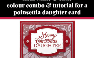 Tutorial for poinsettia daughter card