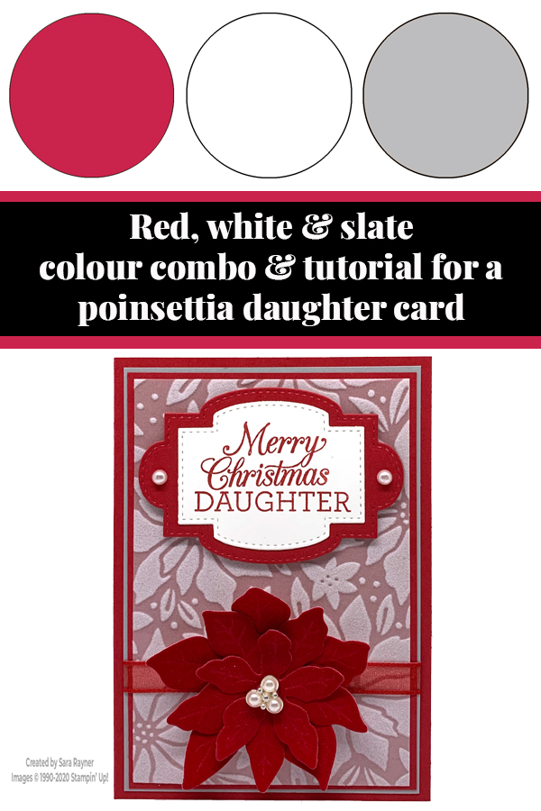 Tutorial for poinsettia daughter card