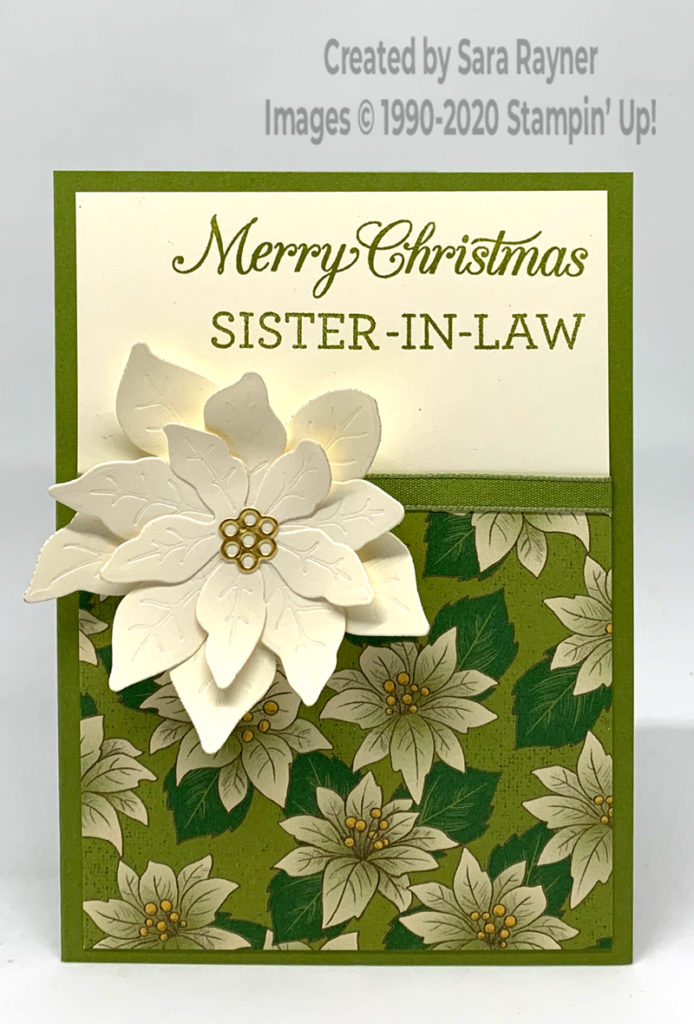 Poinsettia sister-in-law card