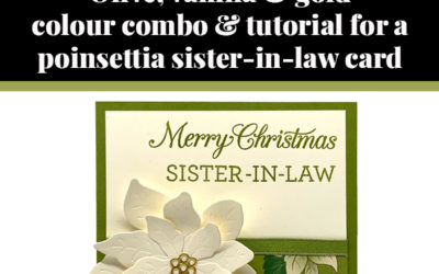 Tutorial for poinsettia sister-in-law card