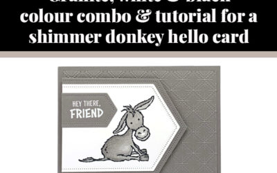 Tutorial for donkey hello card