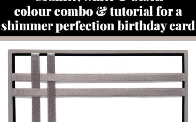 Tutorial for perfection birthday card