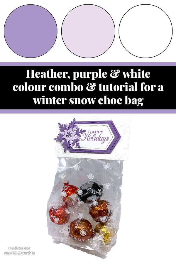 Winter Snow choc bag tutorial