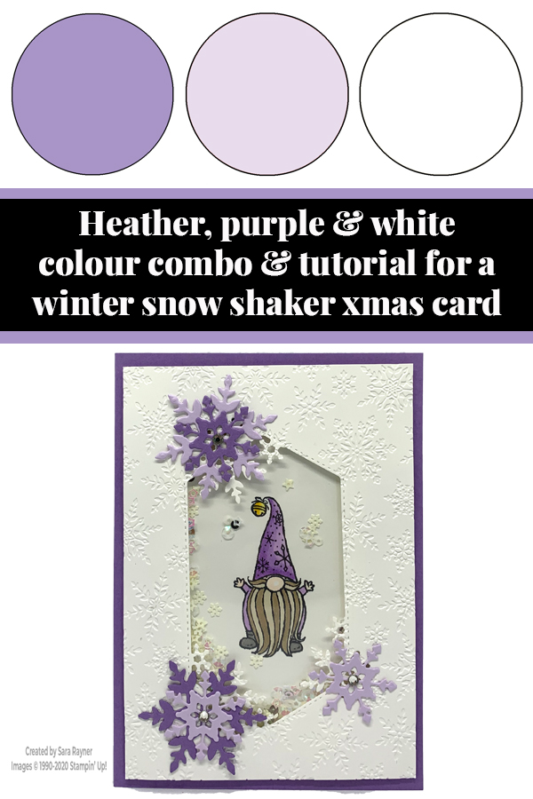 Winter Snow shaker card tutorial