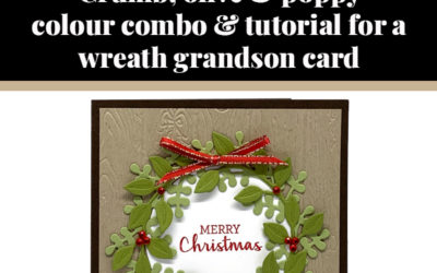 Tutorial for wreath grandson card