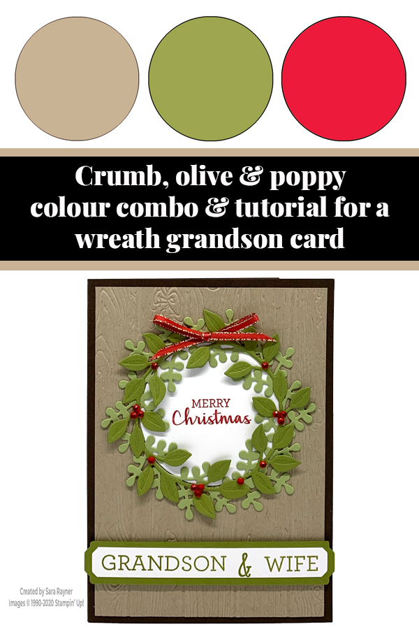 Tutorial for wreath grandson card