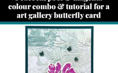 Tutorial for art butterfly card