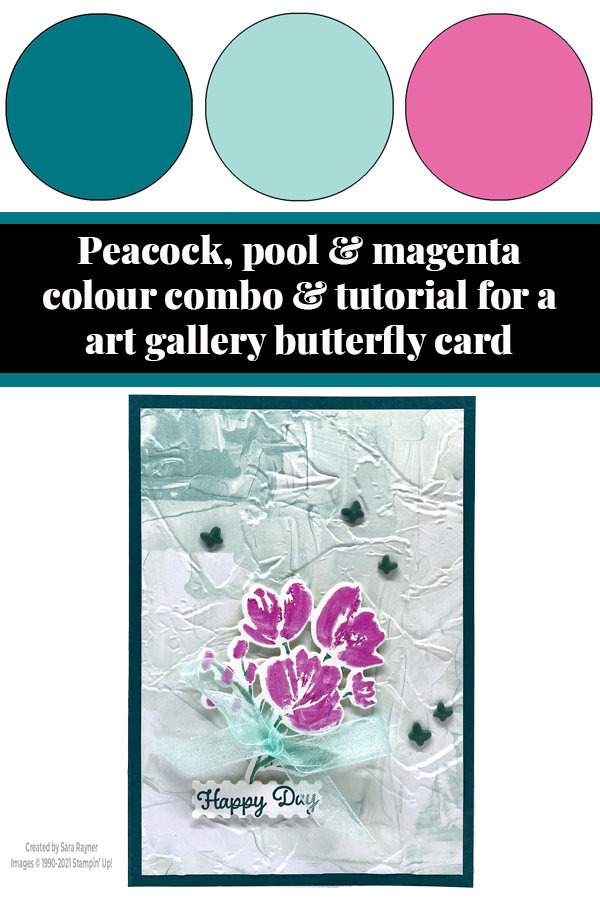 Tutorial for art gallery butterfly card