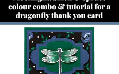 Tutorial for dragonfly thank you card