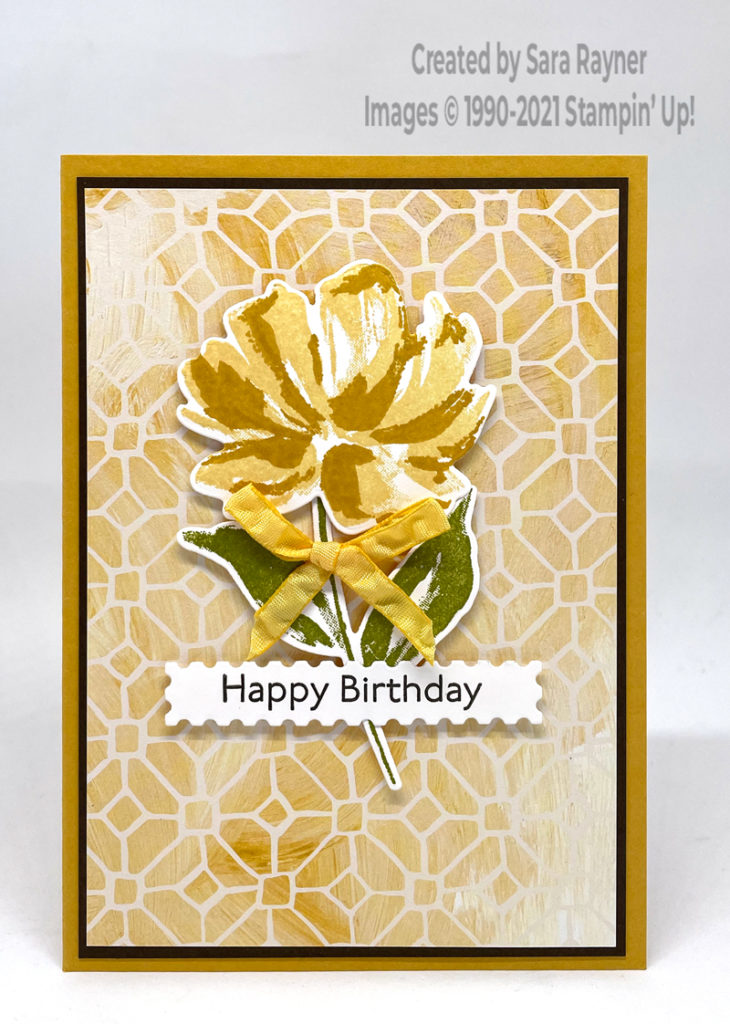 Fine Art Floral birthday card