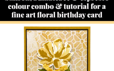 Tutorial for fine art birthday card