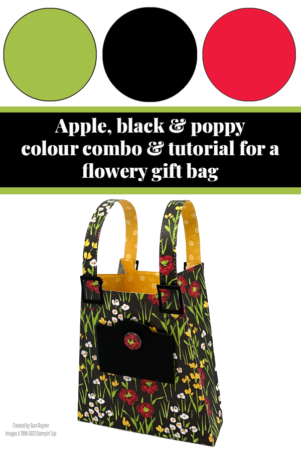 Tutorial for flower & field gift bag