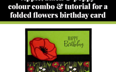 Tutorial for folded flowers card