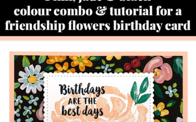 Tutorial for friendship flowers card