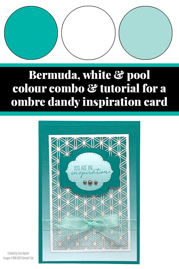 Tutorial for ombre dandy inspiration card
