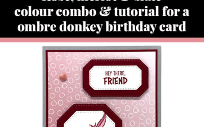 Tutorial for ombre donkey card