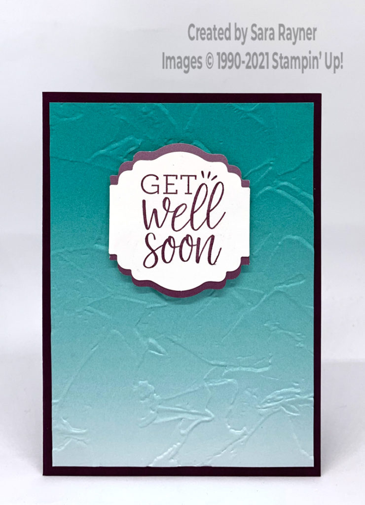 Ombre get well card
