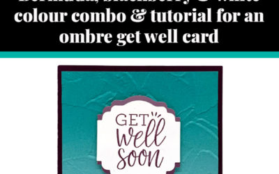 Tutorial for ombre get well card