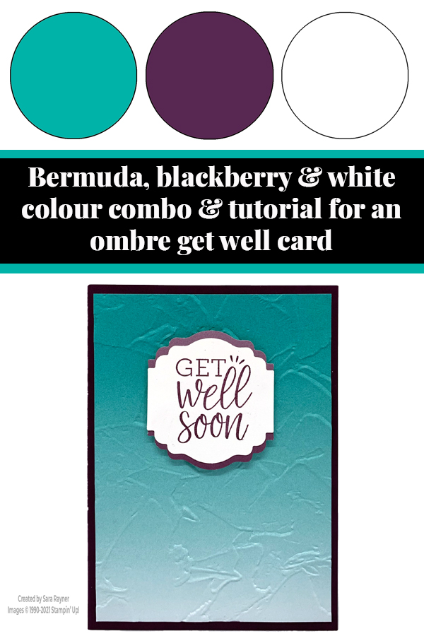 Tutorial for ombre get well card