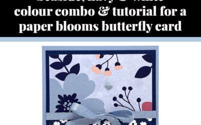 Tutorial for paper blooms butterfly card