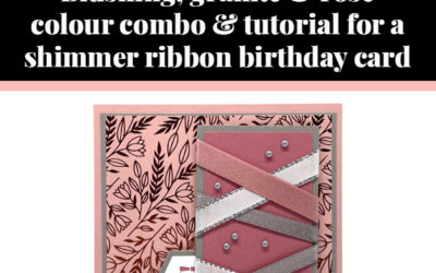 Tutorial for ribbon birthday card