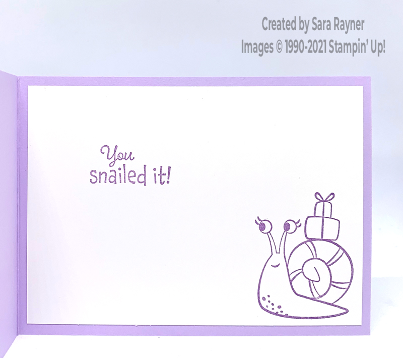 Snail & butterfly congrats card insert