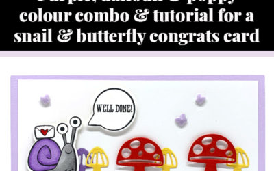 Tutorial for snail & butterfly card