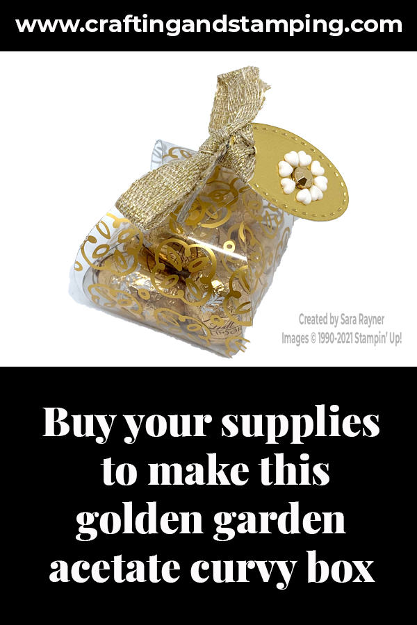 Golden garden acetate curvy box supply list