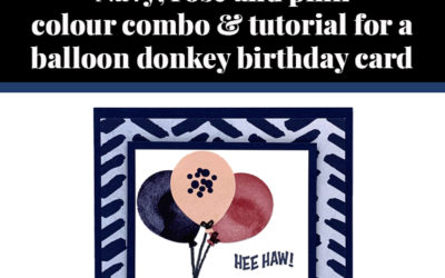 Tutorial for balloon donkey card