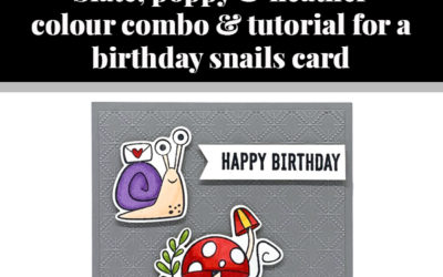 Tutorial for birthday snails card