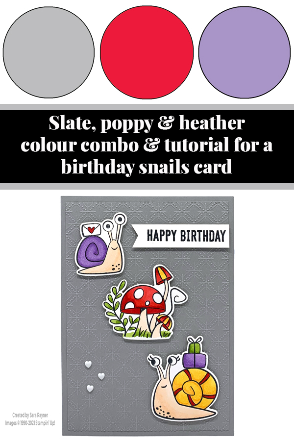 Birthday snails card tutorial